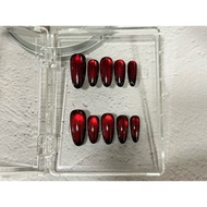 SS.NailArt hand made nail🌹Ruby🌹(medium oval)custom-made press-on nail穿戴甲-reusable