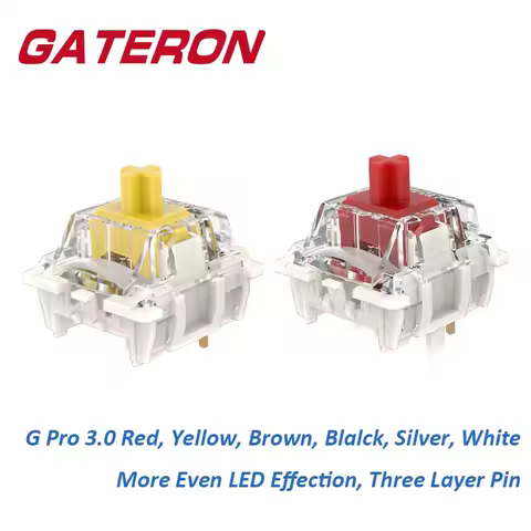 GATERON G Pro 3.0 Switch Linear Tactile 5pin SMD RGB Red Silver Yellow Switch For Mechanical Keyboar