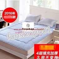 Tatami mattress foam mattress double mattress 1.8m foldable sleeping on a thin mattress pad is 1.2 m