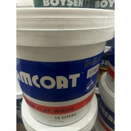 ♞16 LITERS NATION DREAMCOAT FLAT / GLOSS WHITE PAINT FOR CONCRETE / CEMENT / WALL 1 TIN / 1 BALDE