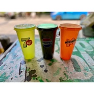 1 Set Of 3 Colors Of Water Glass Size 27 Ounces (Get 3 Pieces)