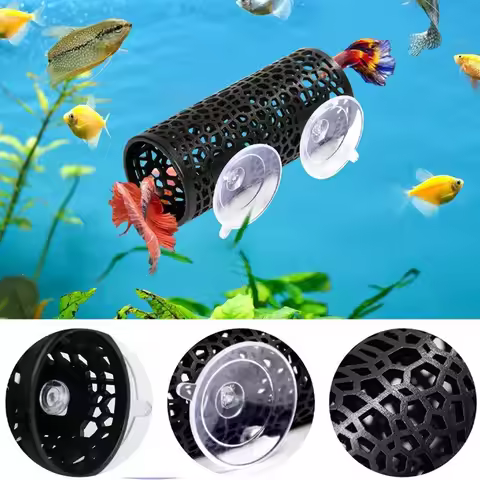 1Pc Aquarium Fish Tunnel Toys Betta Fish Tunnel Hideouts Playground Caves Betta Guppies Bottom Feede