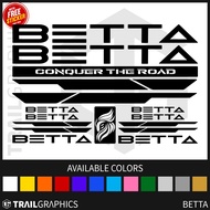 BETTA Sticker Decal Vinyl for Mountain Bike and Road Bike