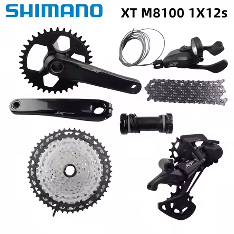 Shimano Deore XT M8100 1x12 Speed Groupset Crankset 165mm 170mm 175mm 32T 34T Rear Derailleurs SGS 1