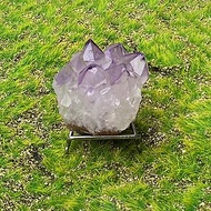 招財開運-天然原皮原礦冰透夢幻紫晶花簇 紫水晶 快速出貨