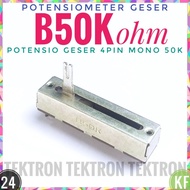 Sliding Potentiometer B50K 5cm 4pin Mono B50Kohm 50Kohm Potentio 50mm