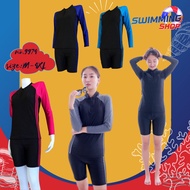 Long-Sleeved Swimsuit-Shorts 9974
