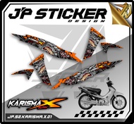 STRIPING STIKER KARISMA X - STICKER MOTOR HONDA KARISMA X LIST VARIASI HOLOGRAM (JP.S2) 01