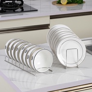 Stainless Steel Dish Bowl Rack Drying Shelf Cutlery Drainer Storage Holder Creative Kitchen Organizer