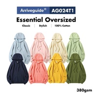Arrive Guide Oversized Pocket Pullover Hooded Plain Jacket Fleece Hoodie Oversize Sweatshirt Hoodies