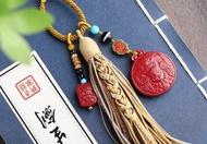 天然原礦硃砂精品紫金砂扎基拉姆包掛 精品原創 含量高達95%以上