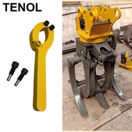 [TENOL] 2 Jaws Adjustable Gland Nut Wrench,Heavy Duty with Screws Professional, Excavator Repair Oil