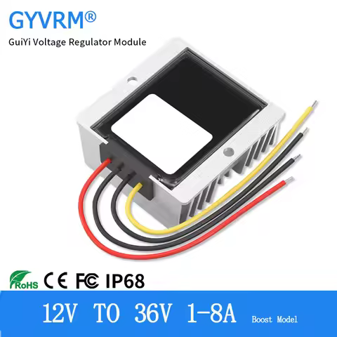 DC-DC 12V to 36V 2A 3A 5A 8A Step Up Converter 24V to 36V 8A 288W Boost Converter 9-30V to 36V Step 