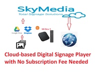 SkyMedia 4K Cloud-based Digital Signage Player with Easy-to-Use Publishing (Powered by Xiaomi Mi Box S 4K)