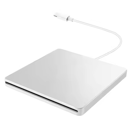 Supernew USB External CD/DVD Drive Type C Portable Drive-Free CD Movies Players for Laptop PC Window