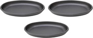 Set of 3, 9.8 inches (25 cm) Oval Shaped Iron Plate, 9.8 x 5.9 x 0.9 inches (25 x 15 x 2.3 cm) | Ste