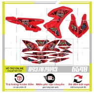 TEM RỜI WINNER X DARUMA DÁN XE ĐỎ 6548 DECAL PVC 5 LỚP KHỐNG THÂM NƯỚC