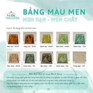 Cracked Glaze and Flowing Glaze Jars, Ceramic Coated Glaze - Pottery House Garden