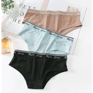 cotton Mid Waist Underwear Breathable Female Panties Women boxer briefs棉内裤Seluar boxer wanita