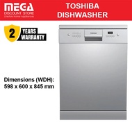 TOSHIBA DW-14F7(SS)-SG FREESTANDING DISHWASHER | 14 Place Settings + Free $100 NTUC Vouchers by Tosh