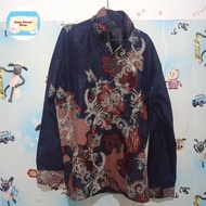 batik sutra tangan panjang preloved merk hsm