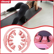 Chiwanji อุปกรณ์นวดที่กลิ้งคลายกล้ามเนื้อขาพร้อม20ล้อปรับความตึงได้อเนกประสงค์ขนาด11X10.2X3.2นิ้วถอด