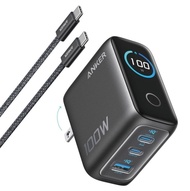 Anker B121B GaN 100W AI 智顯 氮化鎵 3 Ports 快速 充電器 Fast Charger 連 USB-C 充電線