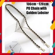 106cm ~ 120cm PU Sling Chain Tali Beg Chain Strap Bag Chain Beg Kisslock Chain