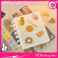 A5 Mushroom Button Binder Album 80 Pockets 3inch Photocard Storage Lomo Card Collection Book 7-hole