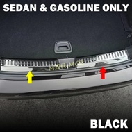 Stainless Steel Rear Trunk Sill Scuff Kick Protector Cover Trim Sticker For 2024 2025 Mercedes Benz 