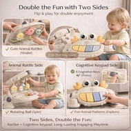 4 in 1 Baby Walker Non-Slip Feet Lightweight and Sturdy Walker Anti-Tipping  6-18 Months with Smart 