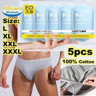 Disposable Underwear Men Cotton Briefs Men Disposable Panties Underwear Man Brief Men Panties Pakai 