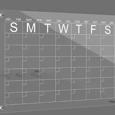Clear Magnetic Calendar For Fridge Dry Erase Magnetic Calendar For Refrigerator Monthly Planner Whit