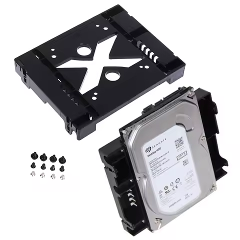 5.25 Optical Drive Position to 3.5 to 2.5 inch SSD 8CM Fan Hard Drive Holder