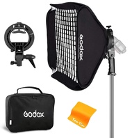 GODOX Grid Softbox 23.6 x 23.6 inches (60 x 60 cm) Folding S-Shaped Bowen Mount Bracket for Flash St