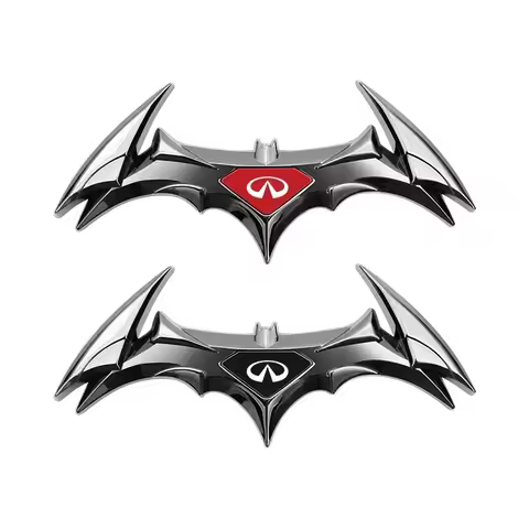 Cool 3D Metal bat auto logo car sticker metal badge emblem tail decal For Infiniti QX50 QX60 QX70 Q5