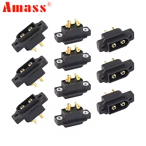 5pcs/lot Amass XT60EW-M DC500V 20A-40A 0.6mΩ Gold-Plated Male Plug Connector For RC Aircraft FPV Dro