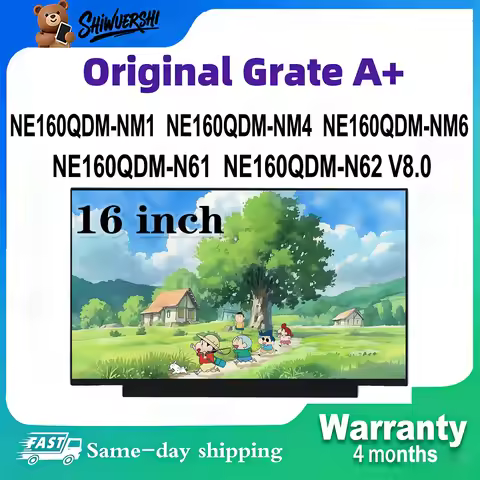 Original New A+ 16 inch Laptop Slim Lcd Screen Panel NE160QDM N61 NE160QDM N62 V8.0 NE160QDM NM1 NE1