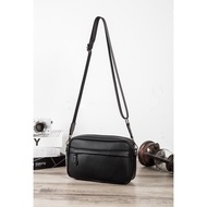 Túi đeo chéo thể thao trơn nylon dệt DK-1 Vải dù mịn Xu Hướng 2023 nút hít nhiều ngăn {FREESHIP}