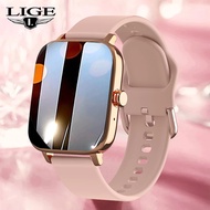 LIGE Smart Watch Women  Bluetooth Call 1.69"  Screen Full Touch Fitness Tracker Heart Rate Waterproo