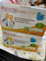 平售Protector 幼兒口罩，1盒30個獨立包裝 【 1盒全新＆1盒已開有22片】