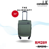 Condotti Glide (24') Soft Nylon Trolley Expandable Soft Case Luggage with TSA Lock C6608