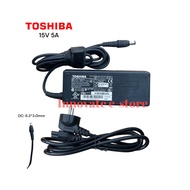 Original Toshiba 15V 5A 6.3*3.0mm large plug adapter
