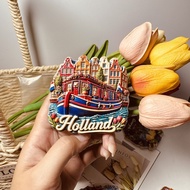 Netherlands Amsterdam Creative Building Landmarks Tourist Souvenirs Home Decoration Collection Refri