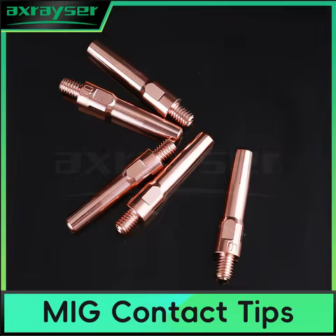 10/20Pcs MIG Contact Tips M6x45 M6x40 OTC PANA 200A 350A 500A MAG MIG Welding Torch Contact Tips Noz