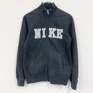 NIKE 全拉鍊運動衫/運動鞋，黑色，M 碼，古著