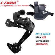 LTWOO A9 1X11S 11 Velocidade Shifter Lever+ Rear Derailleurs Groupset For MTB Mountain Bike 11V Switch Compatible SHIMANO SRAM