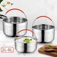 Maud Stainless Steel Steamer Basket Pot Accessories for 3/6/8 Qt Pot Pressure Cooker EN
