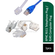6P4C RJ11 Telephone Plug / RJ45 Computer Plug