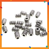 Beads,Tube Bead,5x4mm, Antique Silver Plated,Zinc Alloy,Tube Shape,Diy,L1-01665
